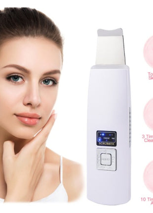 Ultrasonic Skin Scrubber Face Cleanser Blackhead Acne Removal Facial Spa Vibration Massager Ultrasound Peeling Clean Machine 394