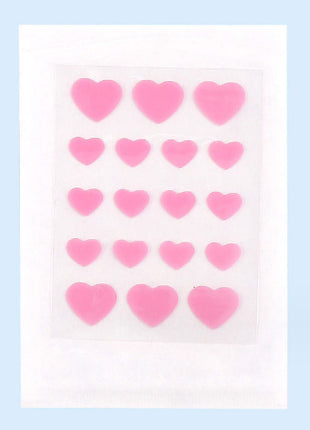 Colored Loving Heart Facial Hydrocolloid Acne Patch