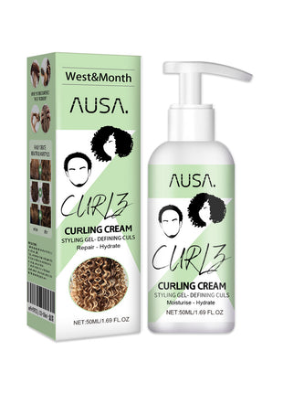 West&amp;Month Curl Bouncer Feuchtigkeitsspendend Lockendefinierendes Volumen Sprungkraft Kräftigendes Haar Glättung Frizz-Pflege