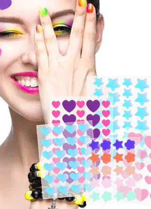 Colored Loving Heart Facial Hydrocolloid Acne Patch