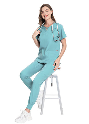 Elastic Nurses' Uniform Operating Room Suit