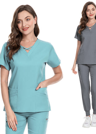 Elastic Nurses' Uniform Operating Room Suit