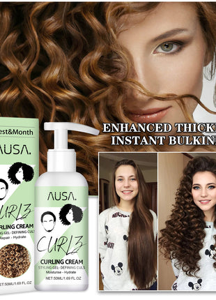 West&amp;Month Curl Bouncer Feuchtigkeitsspendend Lockendefinierendes Volumen Sprungkraft Kräftigendes Haar Glättung Frizz-Pflege